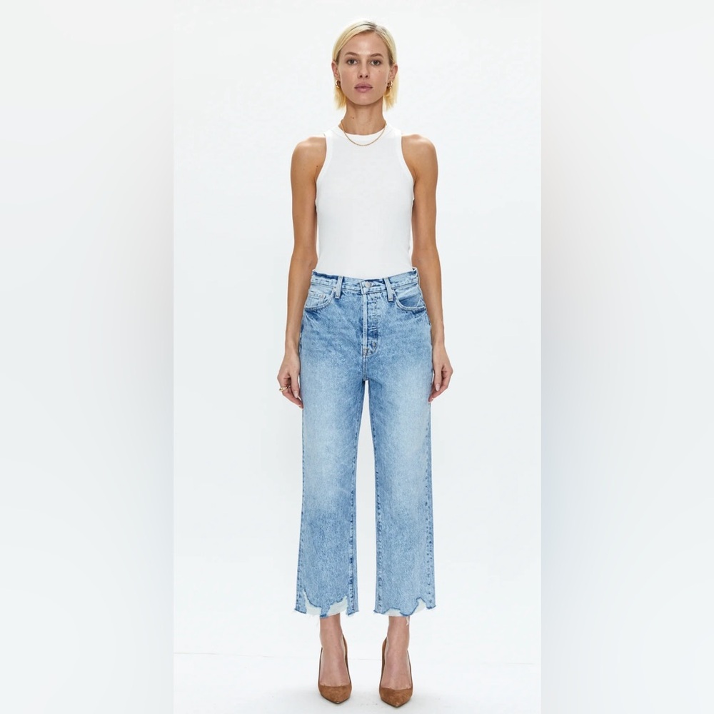 Pistola Cassie Super High Rise Straight Crop Color-Baja Size 32